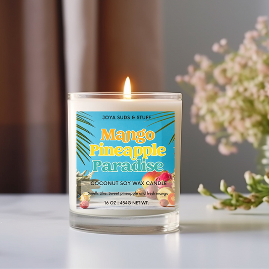 Pineapple Mango Paradise Coconut Soy Candle