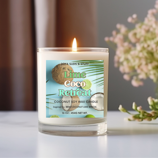 Lime Coco Retreat Coconut Soy Candle